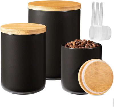 Black Canisters Set